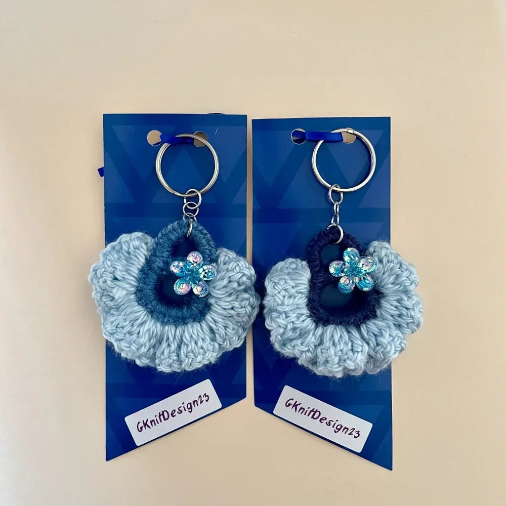 2 Handmade Keychain, Lightweight Charms, Backpack Charms, Crochet Gift Set